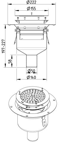 Line Drawing - Drain-Vinyl-155