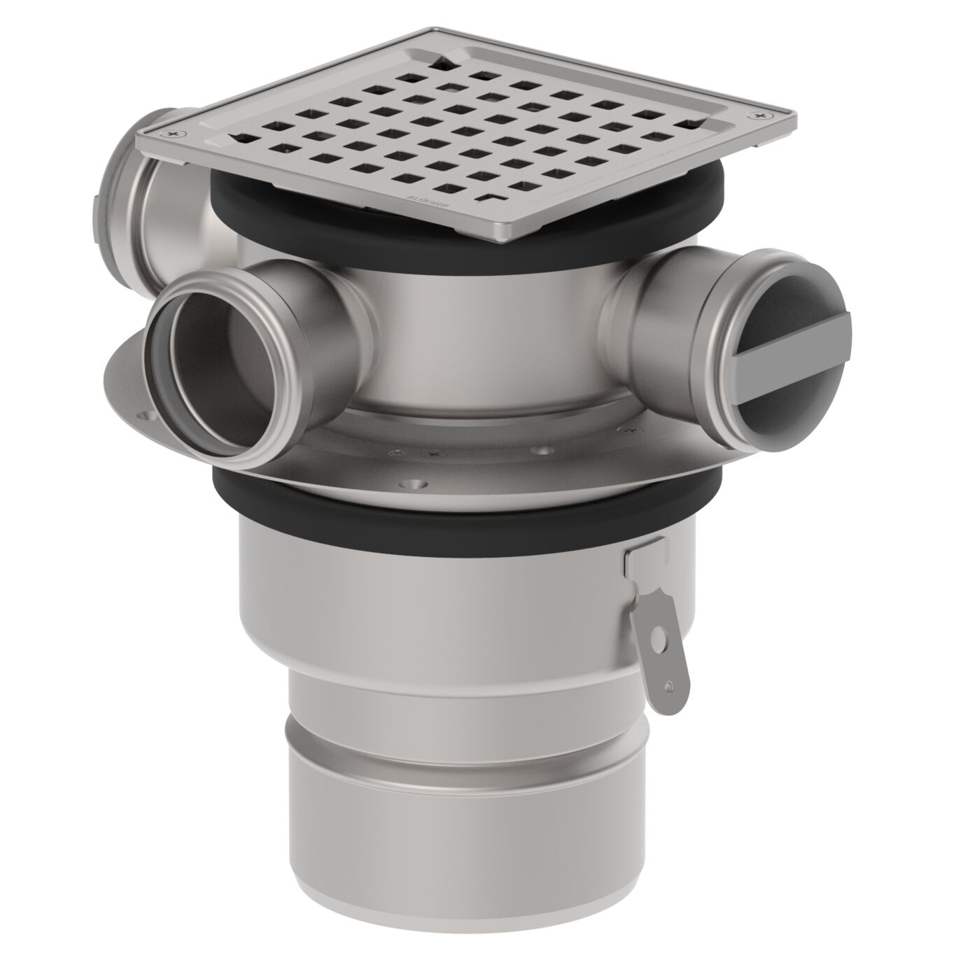 Square drainer outlet