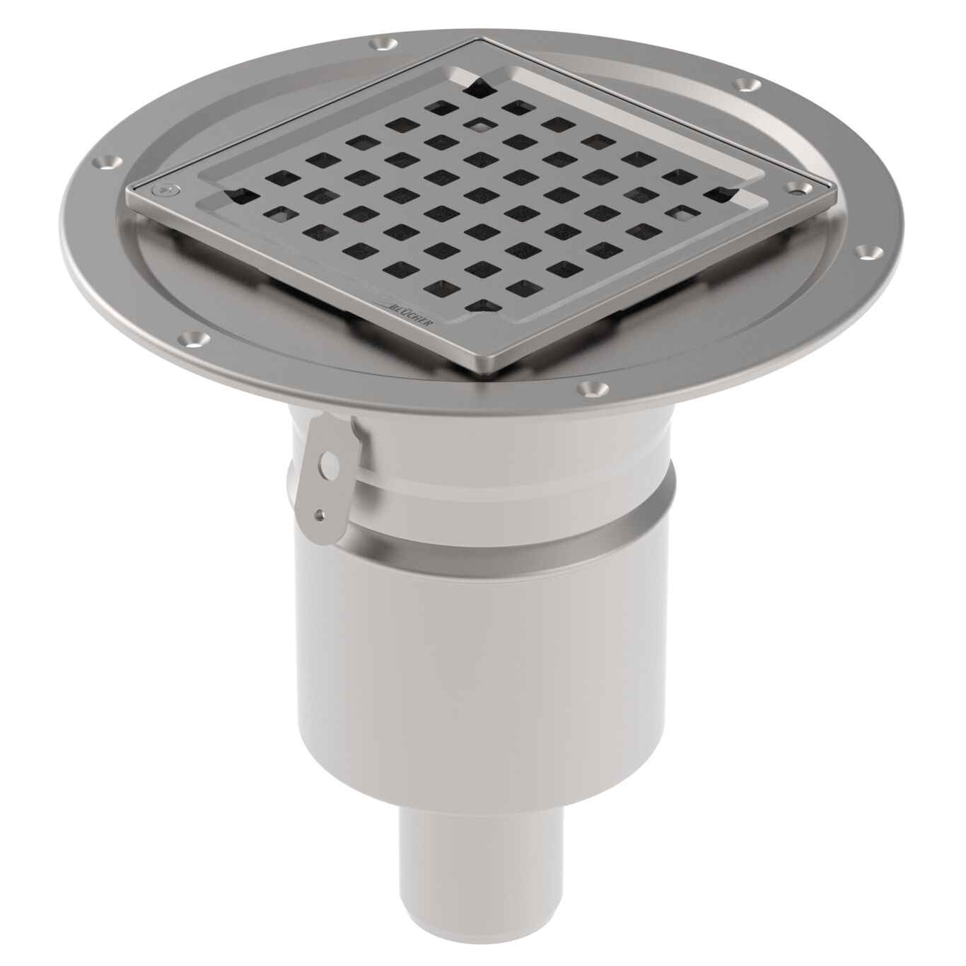 ADJUSTABLE SHOWER DRAIN SQUARE (360.300.050 S)