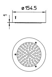 Line Drawing - Grating-Drain-Vinyl-155