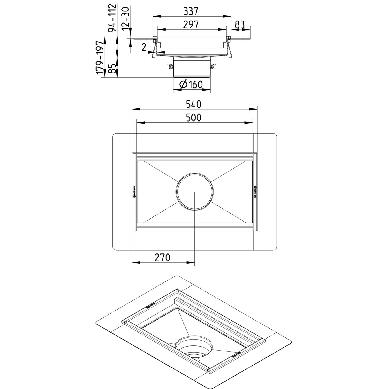 Line Drawing - Kitchen channel-Liquid membrane