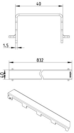 Line Drawing - Grating-WaterLine channel