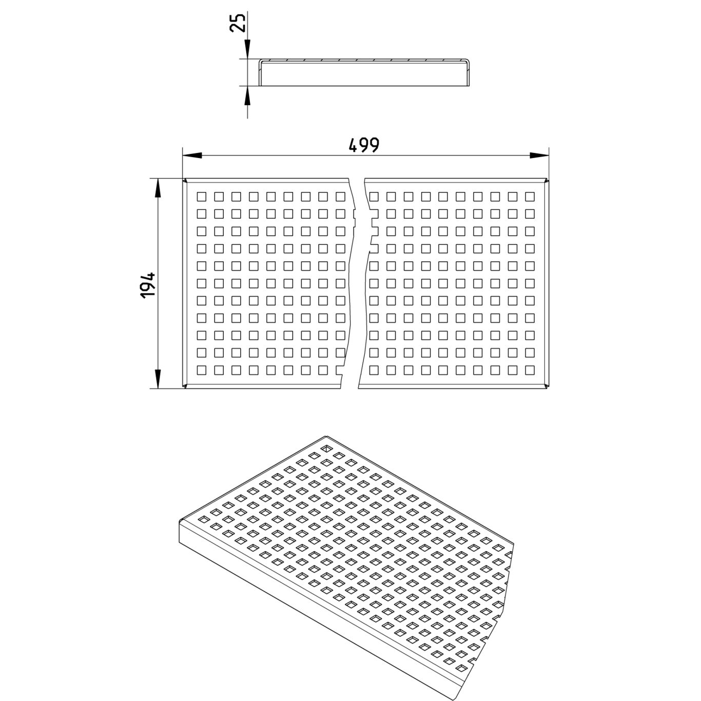 Line Drawing - Grating-Channel-200