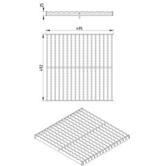 Line Drawing - Grating-Kitchen Channel-500
