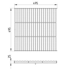 Line Drawing - Grating-Kitchen Channel-500