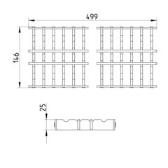 Line Drawing - Grating-Channel-150