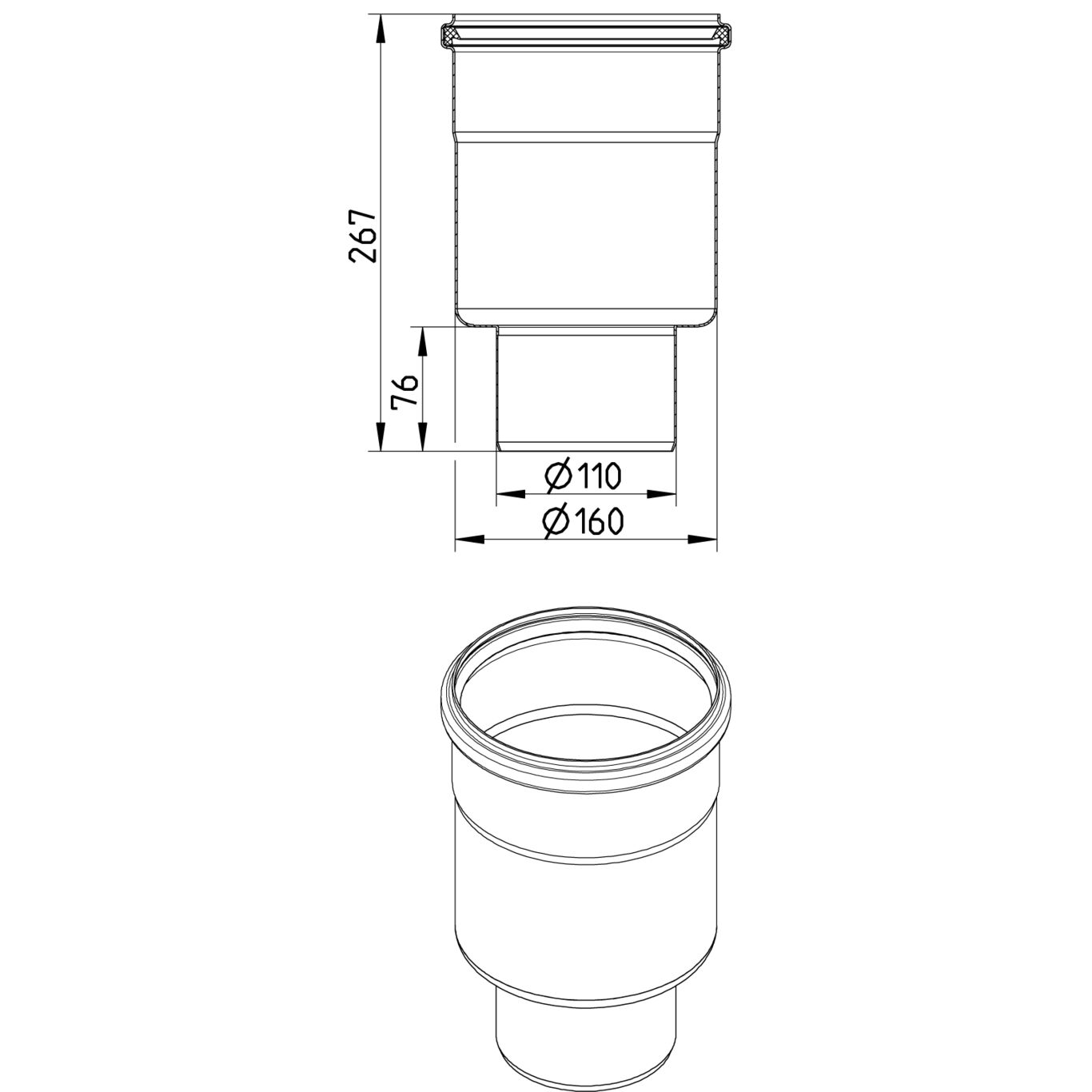 Line Drawing - Lower part-160