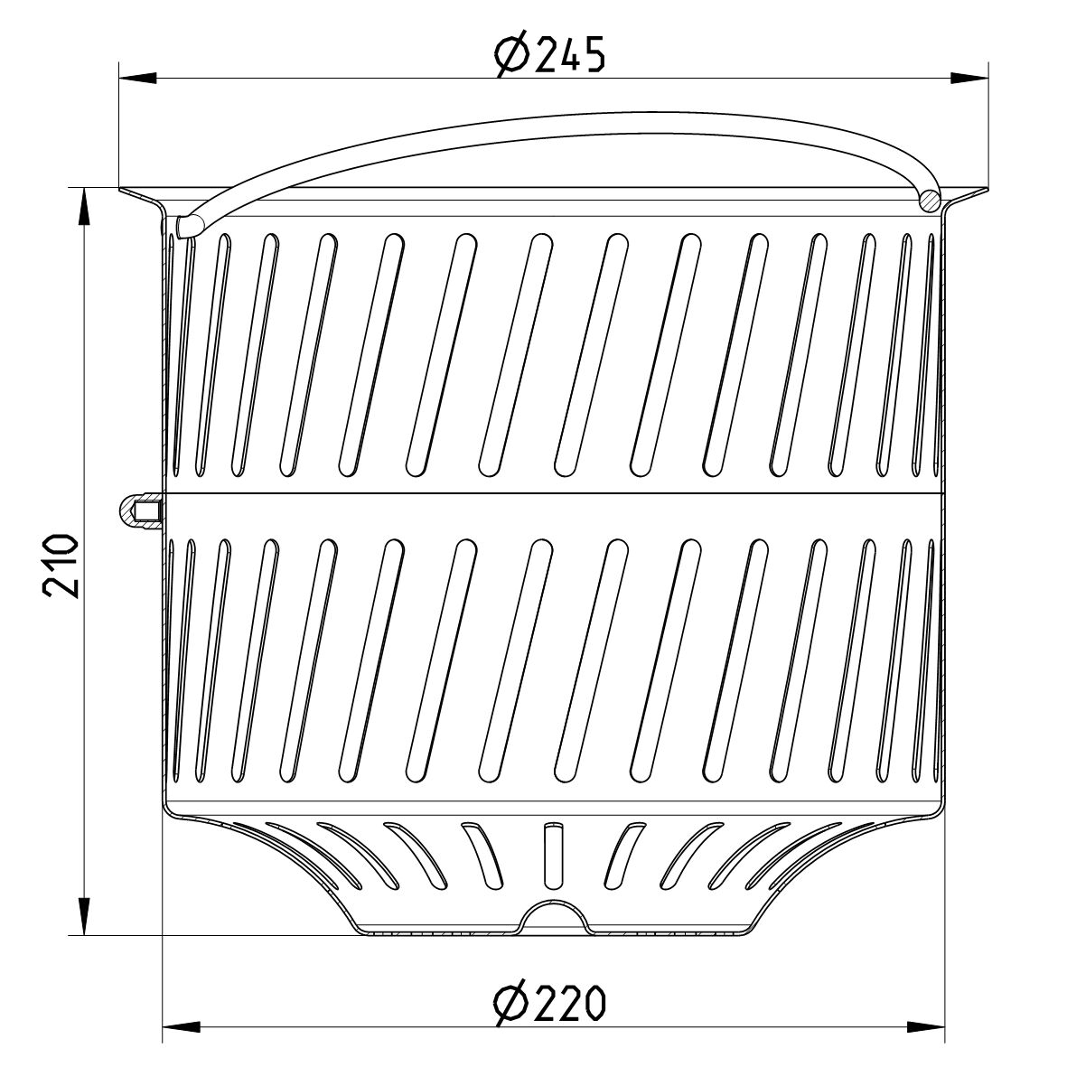 Line Drawing - Filter basket