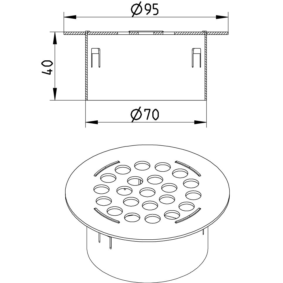 Line Drawing - Filter-outlet