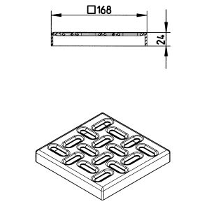 Line Drawing - Grating-Drain-200