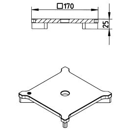 Line Drawing - Grating-Drain-200