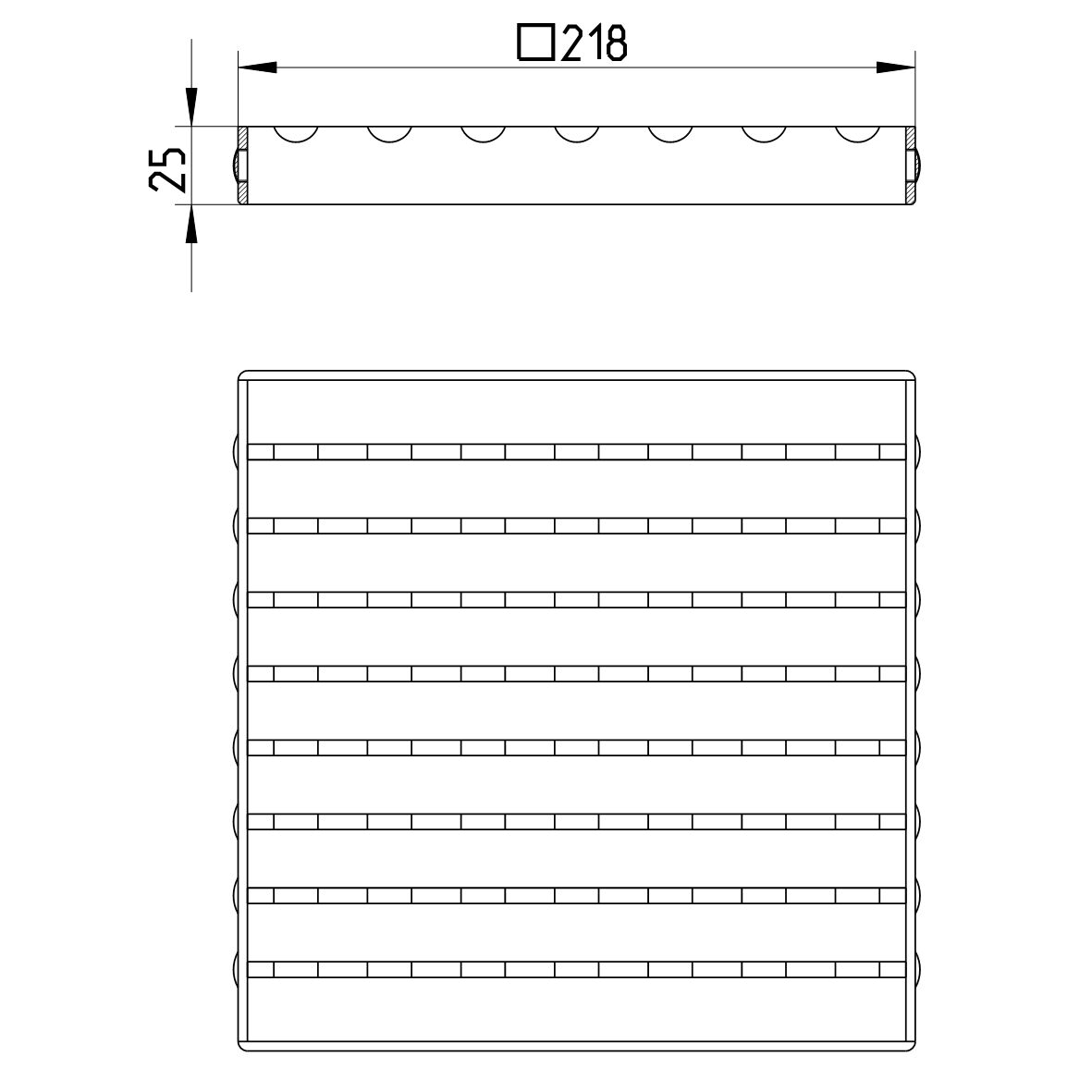 Line Drawing - Grating-Drain-200