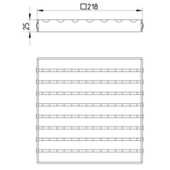 Line Drawing - Grating-Drain-200