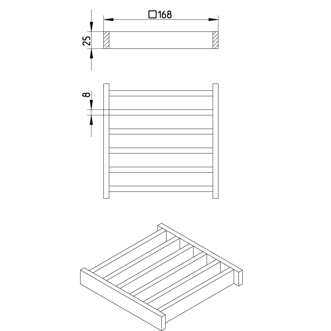 Line Drawing - Grating-Drain-200