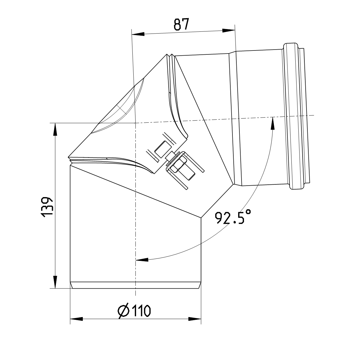 Line Drawing - Bend-87.5-access