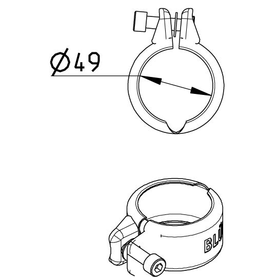 Line Drawing - Joint clamp