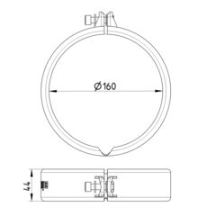 Line Drawing - Joint clamp