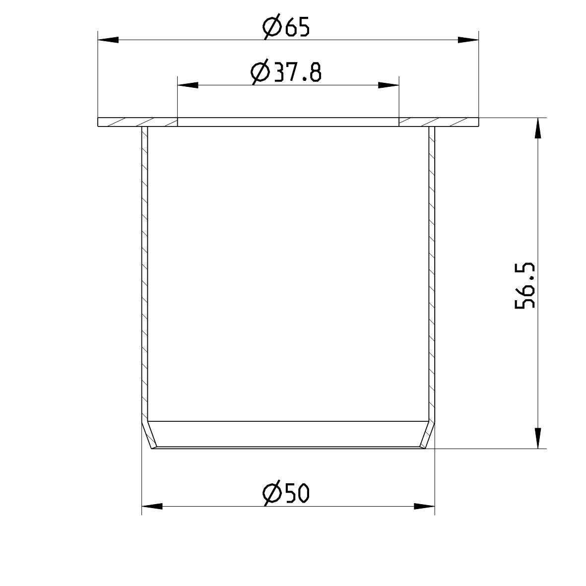 Line drawing of an other product from the series Flow Control Unit.