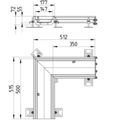 Line drawing of a channel from the series Channel-No membrane.